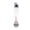 Sticlă apă cu cristal Cuarț Roz 550ml