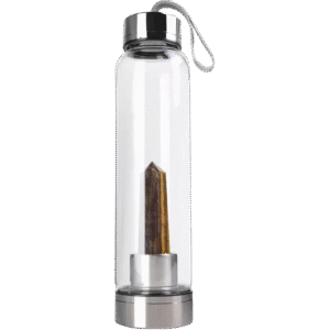 Sticlă apă cu cristal Ochi de Tigru 550ml