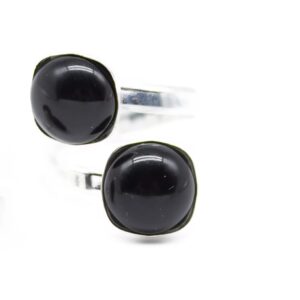 Inel din Argint 925 cu pietre semiprețiose Onix Negru Inel din Argint 925 cu pietre semiprețiose Onix Negru