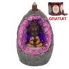 Suport Conuri Backflow „Peștera de Cristal a lui Buddha” – 15cm + Conuri Backflow Trandafir CADOU
