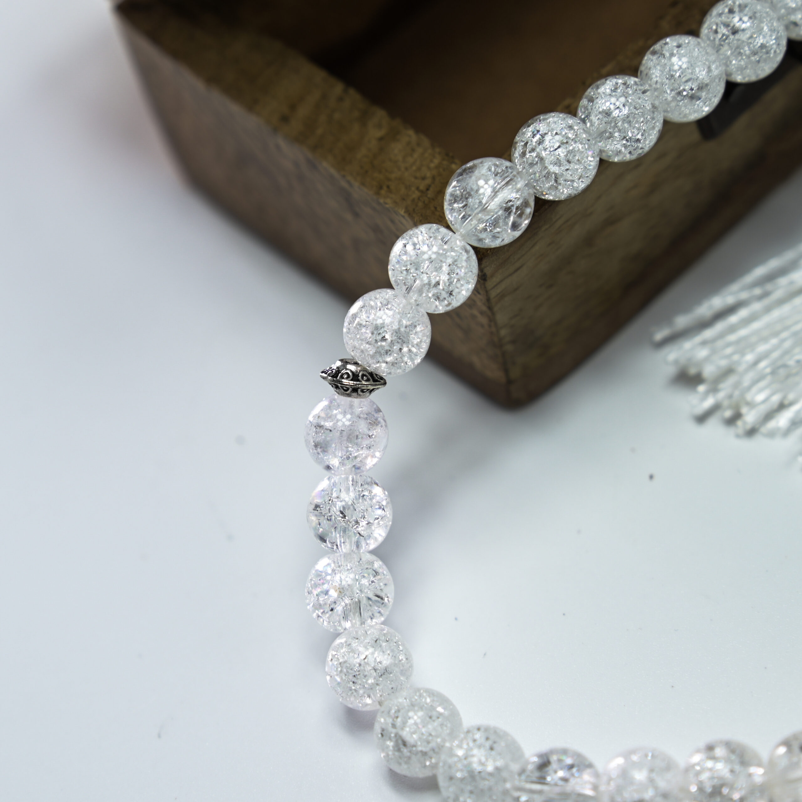 Rozariu din Cristal de Gheață 8 mm – Metanie pentru Claritate și Lumină Interioară Rozariu din Cristal de Gheață 8 mm – Metanie pentru Claritate și Lumină Interioară