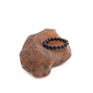 Inel cu Onix Negru – Forță Interioară, Împământare și Scut Energetic | Cristale 4 mm pe Gută Elastică