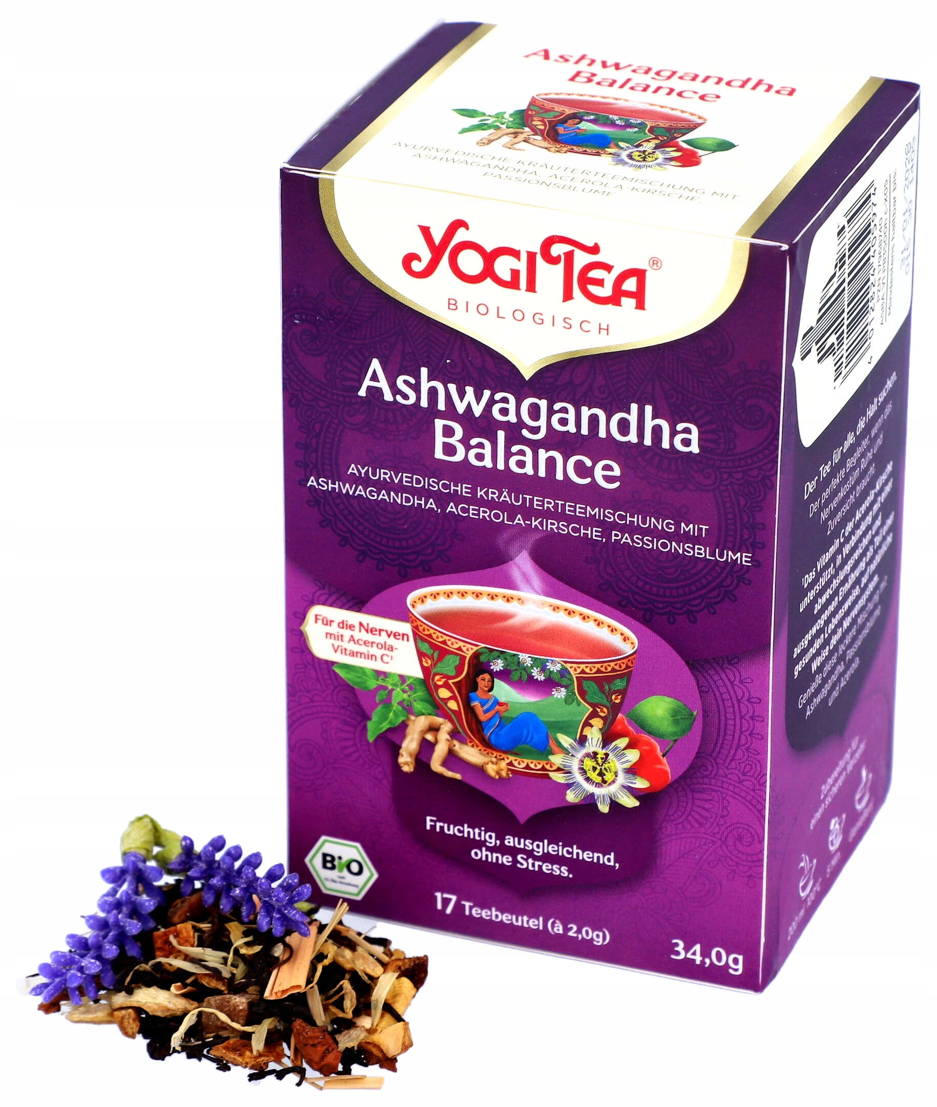 Ceai BIO Ashwagandha 17plicuri x 2g - YOGI TEA Ceai BIO Ashwagandha 17plicuri x 2g - YOGI TEA