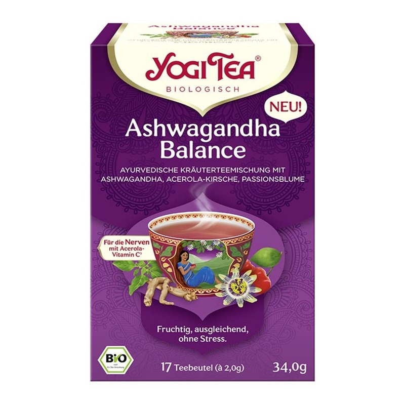 Ceai BIO Ashwagandha 17plicuri x 2g - YOGI TEA Ceai BIO Ashwagandha 17plicuri x 2g - YOGI TEA